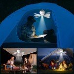 Rechargeable Camping Fan & LED Lantern Combo
