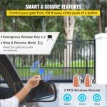 Happybuy 1400LBS Automatic Sliding Gate Opener