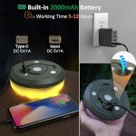 4-in-1 Rechargeable Camping String Lights - 32.8ft