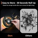 4-in-1 Rechargeable Camping String Lights - 32.8ft