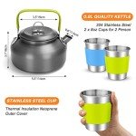 16-Piece Camping Cookware Set with Folding Stove