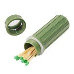 Survival Waterproof Match Storage with Fire Starter