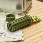 Survival Waterproof Match Storage with Fire Starter