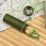 Survival Waterproof Match Storage with Fire Starter