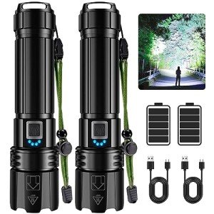Super Bright Rechargeable LED Flashlight Set