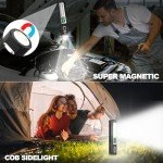 High Lumens Rechargeable Magnetic Flashlight - 20,000LM