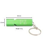 Loud Metal Survival Whistle with Keychain