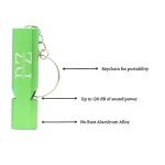 Loud Metal Survival Whistle with Keychain