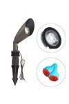 LED Landscape Pathway Lights, Waterproof Bronze Finish, 2-Pack