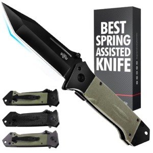 Tactical Spring-Assisted Knife for Emergencies