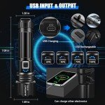 Super Bright 200000 Lumen Rechargeable Flashlight