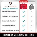 326-Piece Waterproof First Aid Kit for Emergencies