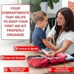 326-Piece Waterproof First Aid Kit for Emergencies