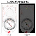 Multifunctional Waterproof Compass and Map Ruler