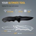 Tactical Spring Assisted Black Pocket Knife