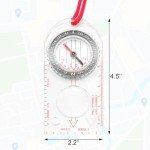 Multifunctional Waterproof Compass and Map Ruler