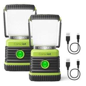 Rechargeable LED Camping Lanterns - 2 Pack
