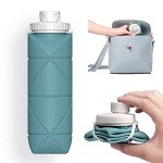 Collapsible 20oz Leakproof Silicone Water Bottle