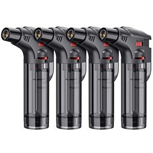 4-Pack Windproof Jet Flame Torch Lighters