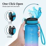 32 oz Leak-Proof Water Bottle with Times Marker