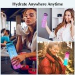 32 oz Leak-Proof Water Bottle with Times Marker