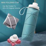 Collapsible 20oz Leakproof Silicone Water Bottle