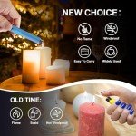 TOPKAY 2-Pack USB Rechargeable Windproof Electric Lighter