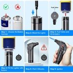 4-Pack Windproof Jet Flame Torch Lighters
