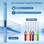 TOPKAY 2-Pack USB Rechargeable Windproof Electric Lighter