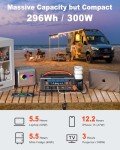 Portable Power Station & Solar Generator - 296Wh