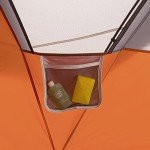Large Family Camping Tent for 9 People, Orange