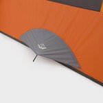 Large Family Camping Tent for 9 People, Orange