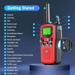 Rechargeable Long-Range Walkie Talkie Set - 4 Pack