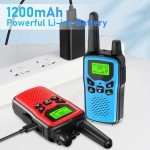 Rechargeable Long-Range Walkie Talkie Set - 4 Pack