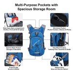 Lightweight Hydration Backpack with 2L Bladder