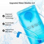 Lightweight Hydration Backpack with 2L Bladder