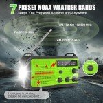 Solar Hand Crank Emergency Radio with Flashlight