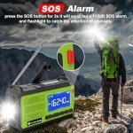 Solar Hand Crank Emergency Weather Radio with Flashlight