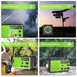 Solar NOAA Weather Radio with SOS Alarm & Flashlight