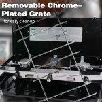 Portable 3-Burner Propane Camping Stove with Wind Guards
