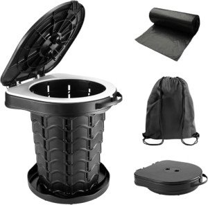 Portable Adjustable Toilet for Camping and Emergencies