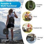 Portable Adjustable Toilet for Camping and Emergencies