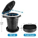 Portable Adjustable Toilet for Camping and Emergencies