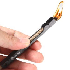 Survival Fire Starter Kit with Hemp Rope
