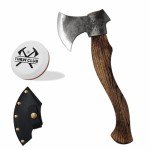 Hand Forged Carbon Steel Camping Axe with Sheath