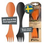 Emergency Camping Utensils: 2-Pack Spork Set