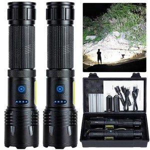 High Lumen Rechargeable Flashlight - 7 Modes