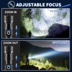 3-Pack High Lumens Rechargeable Tactical Flashlights