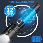 Super Bright Rechargeable LED Flashlights - 2 Pack