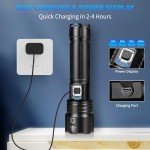 Super Bright Rechargeable LED Flashlights - 2 Pack